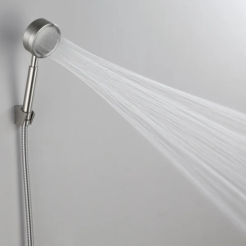 Premium High Pressure Rainfall Shower Combo with Stainless Steel Hose Rain Shower Head and Hand Held Shower Set 3pcs Set