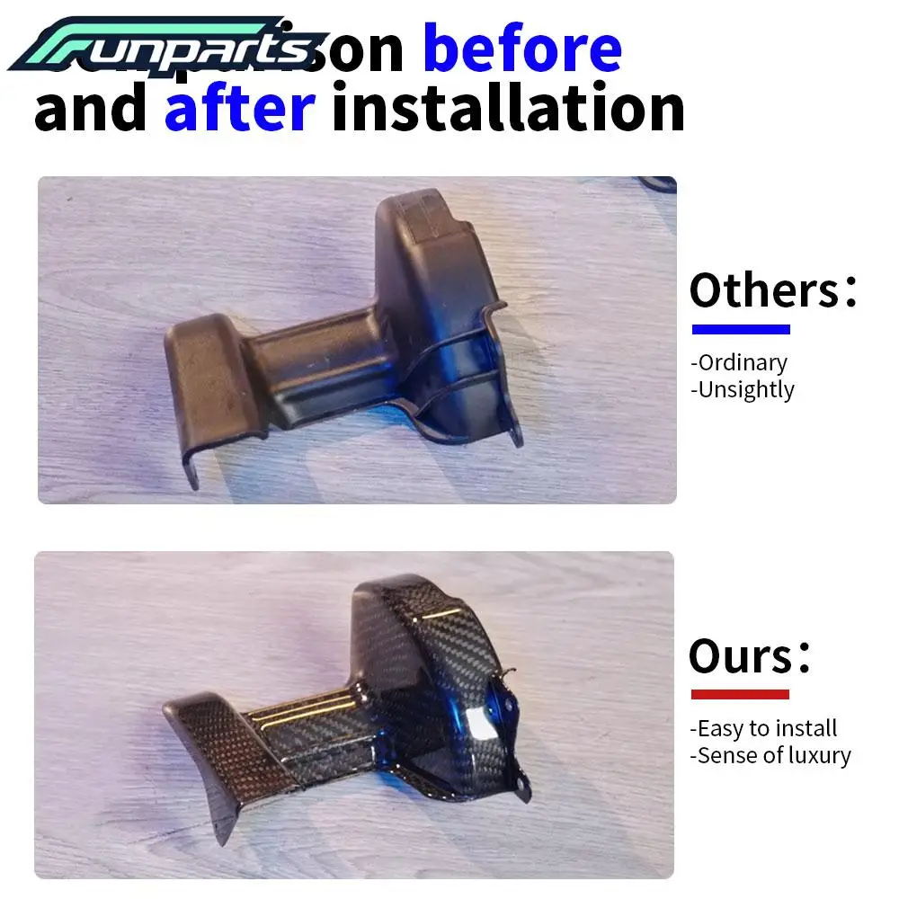 Motorcycle Accessories Funparts Carbon Fiber  Middle Axle Protective Cover Guard For Sur-Ron Surron  S/X Electric Bike