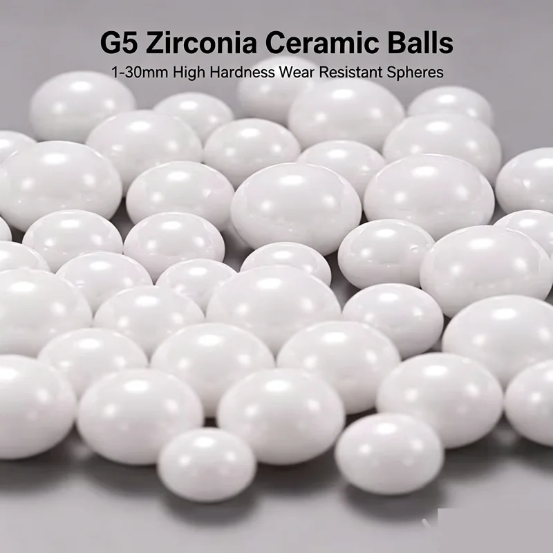 G5 Grade Zirconia Ceramic Bearing Balls 1mm-30mm High Hardness Wear Resistant Spheres For Bearings & Industrial Equipment