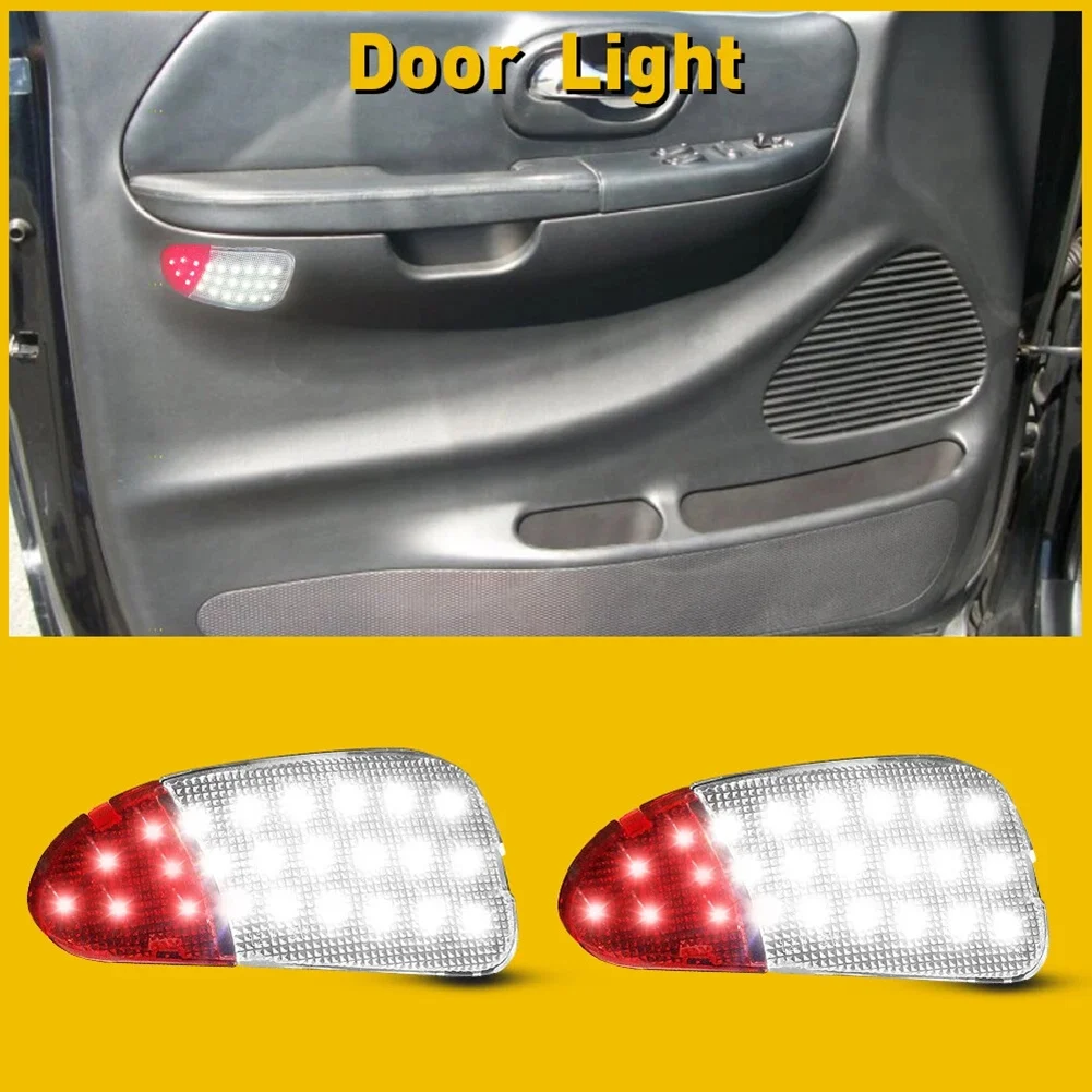 Classy-LED Panel Pair Door Interior Lighting For Ford F150 F250 1997-2003 F65Z-13B724-AA, F65Z-13B725-AA 2X Courtesy Light Lamp