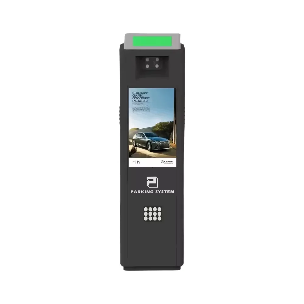 

Parking System Lcd Display Multi Language Available License Plate Recognition With Barrier Gate Parking Ticket System