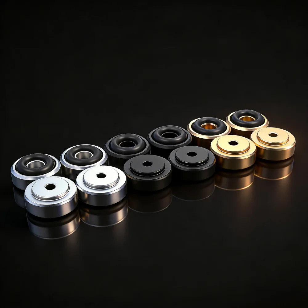 Gold Plated Audio Equipment Damper Pad For Speaker Amplifier Vibration Reduction Stability Stand Durable Isolation Base
