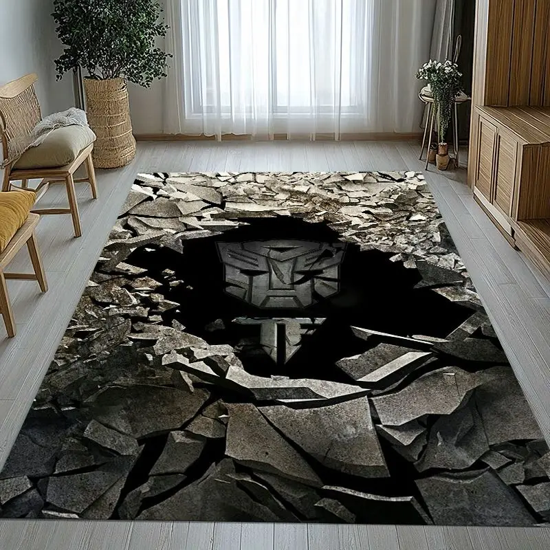 Autobots Transformers Optimus Prime Soft Non-Slip Large Area Rug for Living Room,Bedroom Playroom Carpet Mat for Sofa,Home Decor