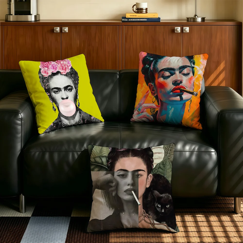 F-Frida ART K-kahlo cushion cover Comfortable Decorative For Bedroom Living room Dormitory Picnic and Holiday Decoration