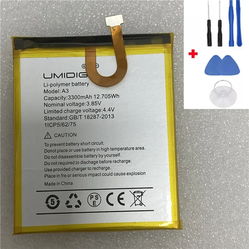 In stock for UMIDIGI A3 battery New production Date High capacity Test normally before shipping for UMIDIGI A3 pro battery