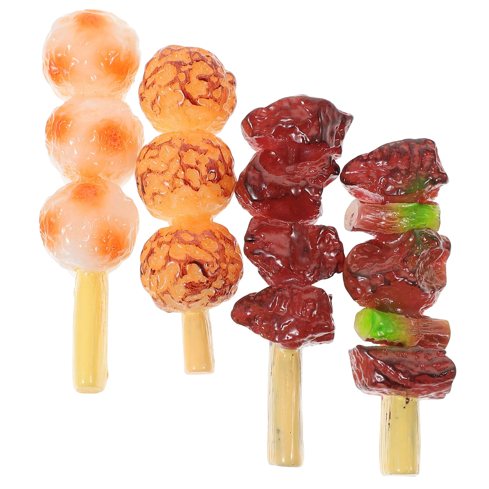 Simulation Barbecue Strings BBQ Skewer Roast Beef String Food Model Fake Display Prop Toy Kitchen Accessories Toys