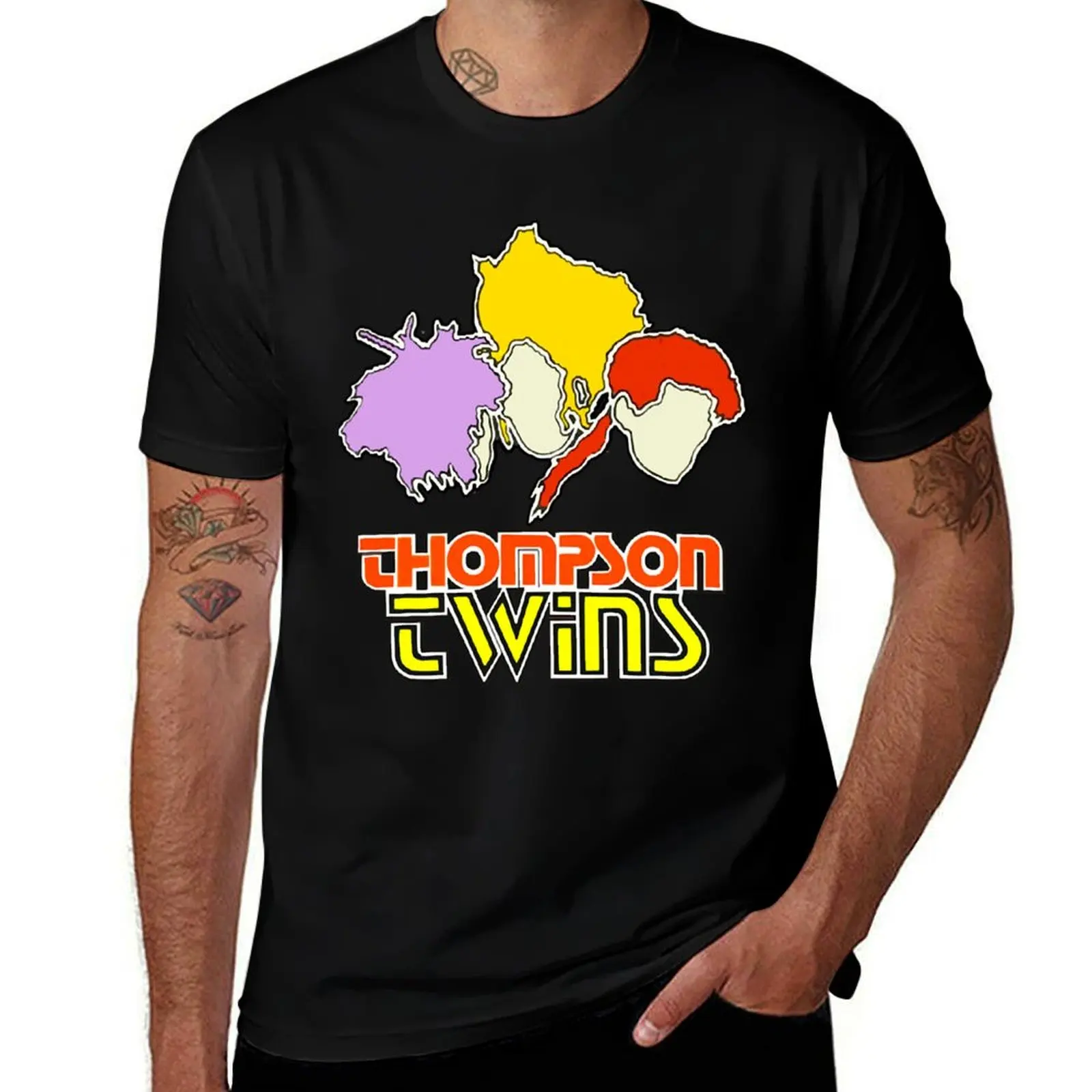 

1985 Thompson Twins T-Shirt boys animal print customizeds shirts graphic t shirts for men pack
