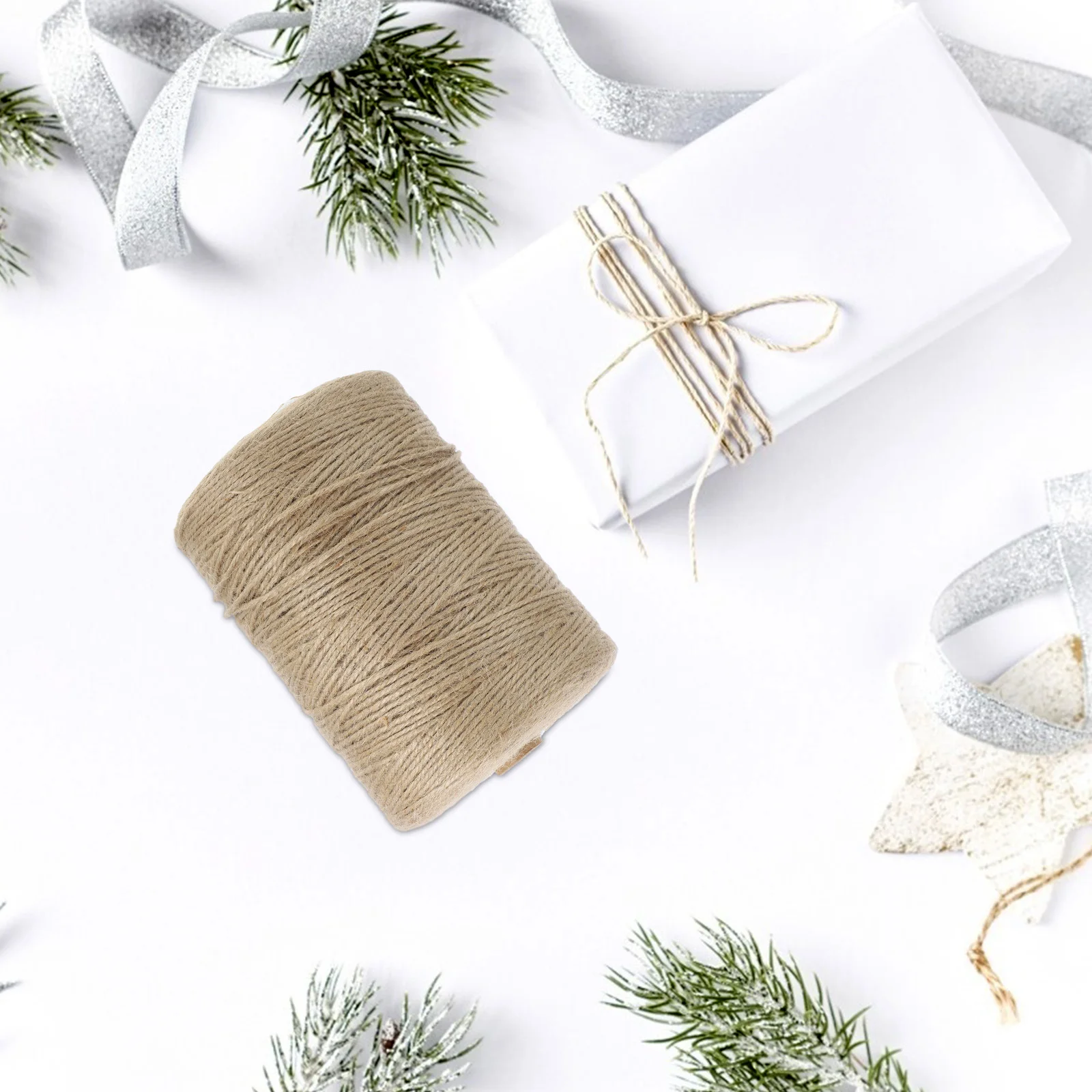 

Kraft Paper Rope 1 Roll 500m 2mm Brown High Grade Material Lampshade Weaving DIY Supplies Gift Wrapping Packing Rope Multi