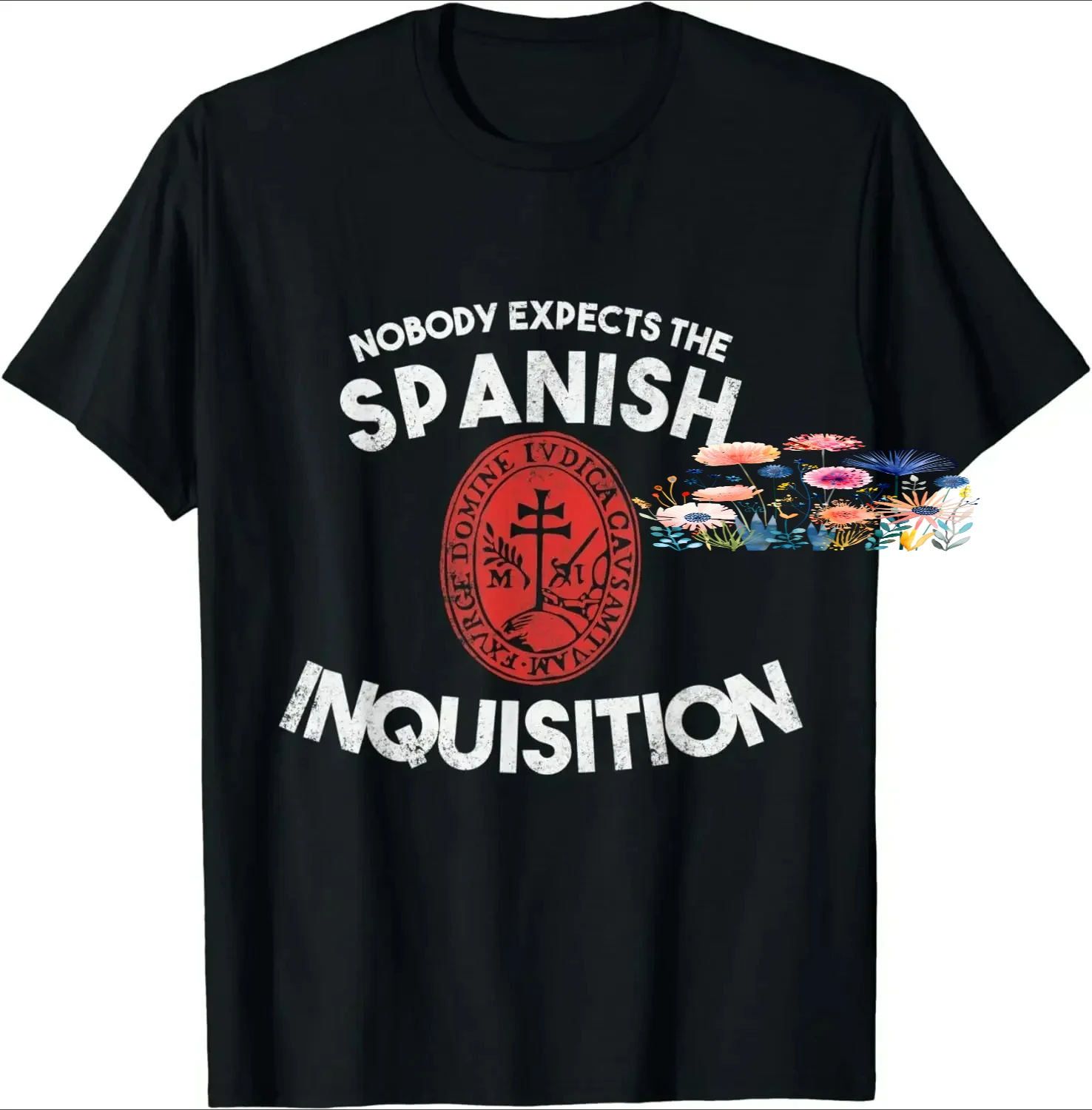 T-shirt « Nobody Expects The Spanish Inquisition » 100% Coton Col Rond Manches Courtes Été Décontracté pour Hommes Taille S-3XL