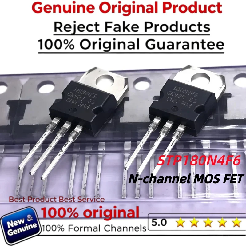 5-10-20pcs  100% New Imported Original   P180N4F6  STP180N4F6  N-channel  MOS FET 40V 120A TO220
