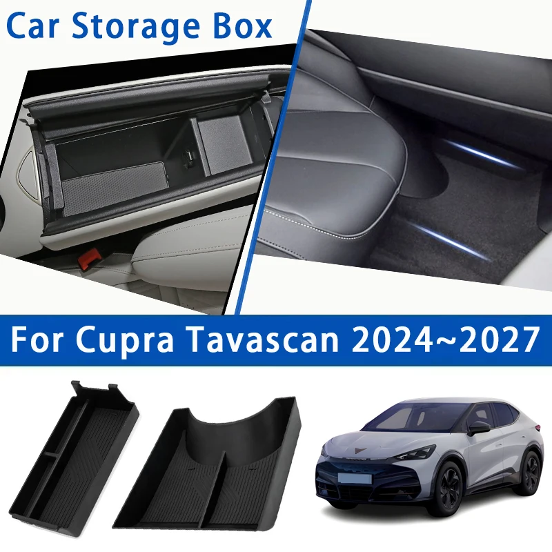 Автомобильный ящик для хранения Cupra Tavascan Volkswagen VW ID.UNYX 06 2024 ~ 2027 ABS подлокотник-органайзер коробки для центральной консоли автомобильные аксессуары Автомобильный ящик для хранения Cupra Tavascan Volkswagen VW ID.UNYX 06 2024 ~ 2027 ABS подлокотник-органайзер коробки для центральной консоли автомобильные аксессуары