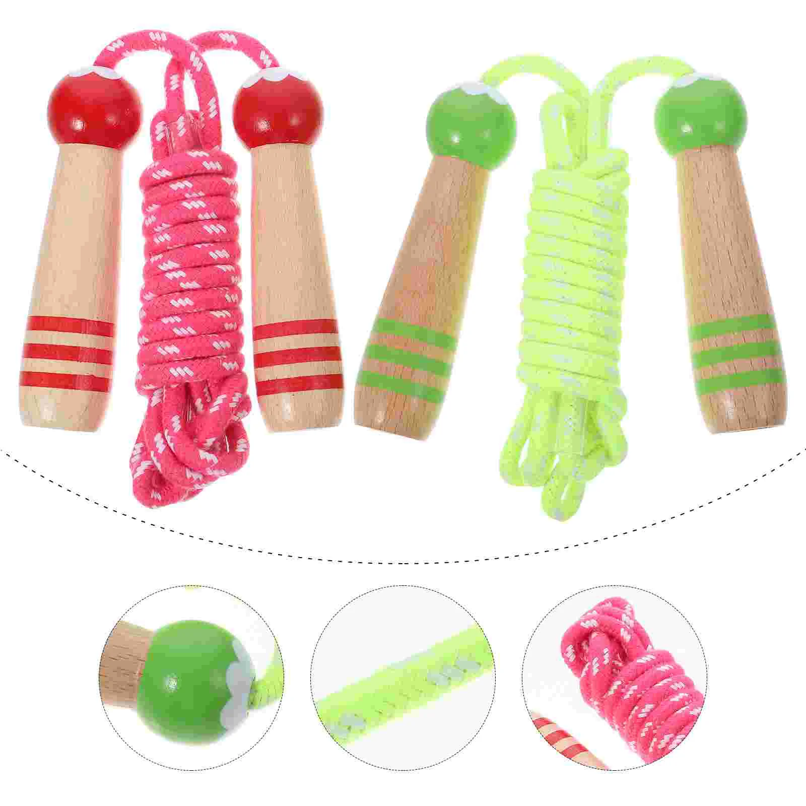 

2 Pcs Kid Jump Rope Cartoon Skipping Exercise Jumping Sports Cotton Ropes for Kids