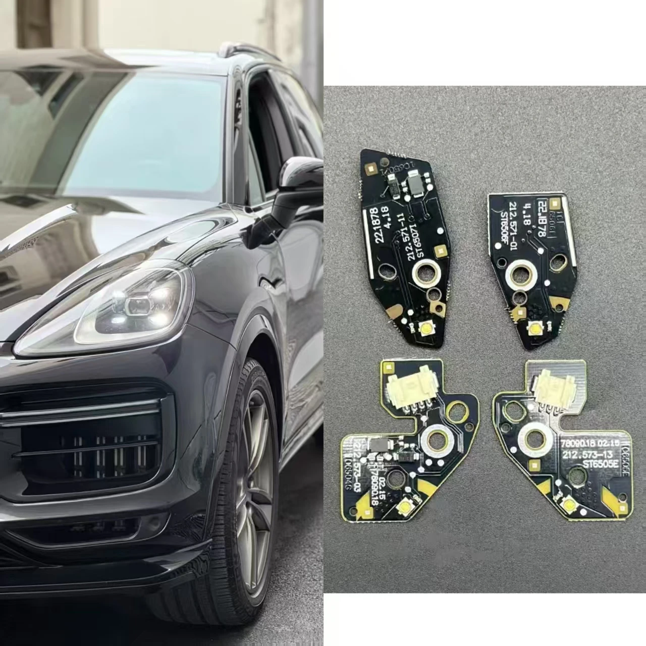 

For Porsche Cayenne New Macan 2018-2023 Headlight White DRL Angel Eye Board Light Source Chip Car Accessories Replacement Parts