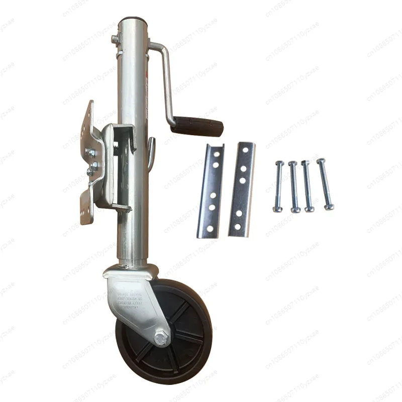 Solid Wheel Sidewind Round Swivel Trailer Jack With Bolt On Capacity  Jockey Wheel Boat RV Parts Accessories