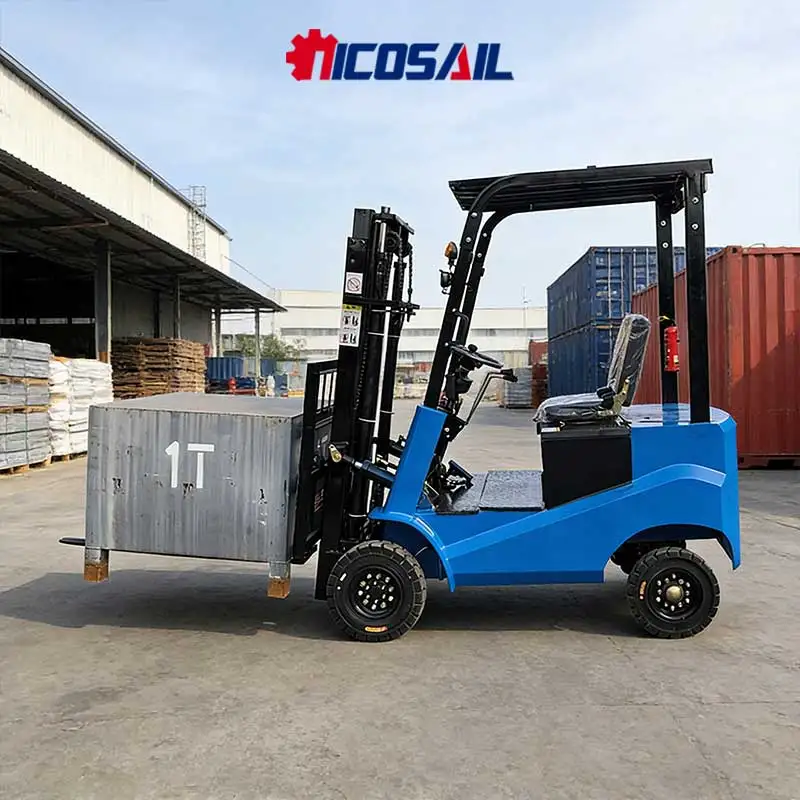 Hot Sale Factory Price 2t Mini 4wheel Electric Forklift, 3m Lifting Full Electric for Farm Warehouse Stacking