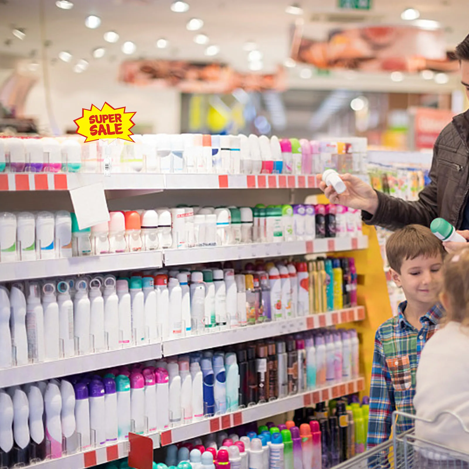 10 Pcs Pop Advertising Clip Price Tag Holder Display Rack Clothing Food Sign Stand Shelf Bracket