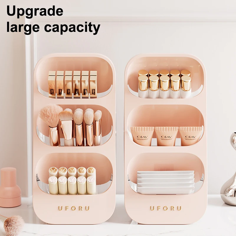 UFORU Makeup storage box Tilt insert desktop advanced sense dressing table Skin care Eyebrow pencil lipstick makeup brush tube