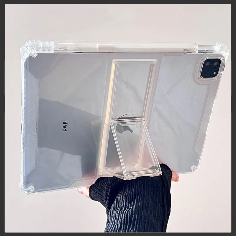 

Мягкий чехол из ТПУ для планшета iPad Pro 11 2024 Pro13 Air 11 6 Pro11 Air 13 5 4 3Pro 2 1 10th 10,9 10,2 9,7 Mini 6 5 4 с кронштейном