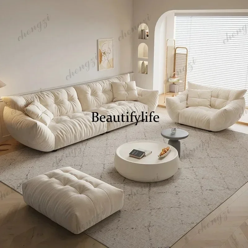 D80 Luxury Designer Sofa Lazy Minimalist Nordic Leisure Unusual Aesthetics Sofa Comfortable Japanese Muebles Trendy Furniture