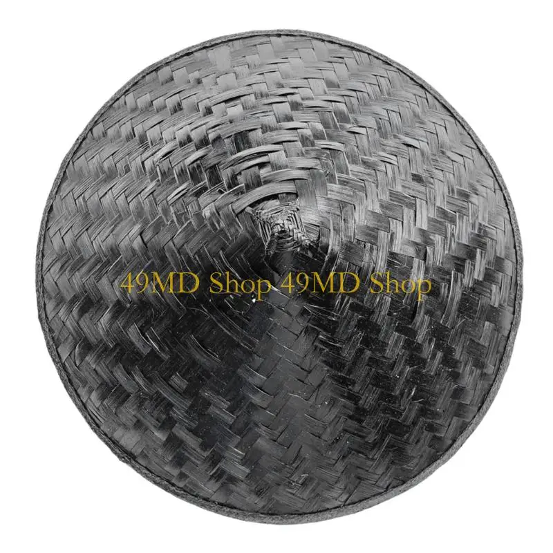 49MD Durable Bamboo Straw Hat Coolie Hat for Outdoor Work and Stage Cosplay
