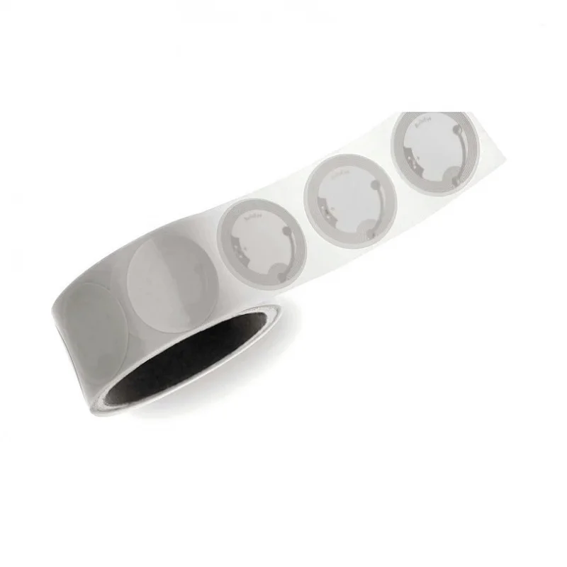 حسب الطلب. قطر المصنع 25mmn213 تسمية بيضاء عالية التردد RFID ورق مطلي إلكتروني نمط قابل للطباعة Te