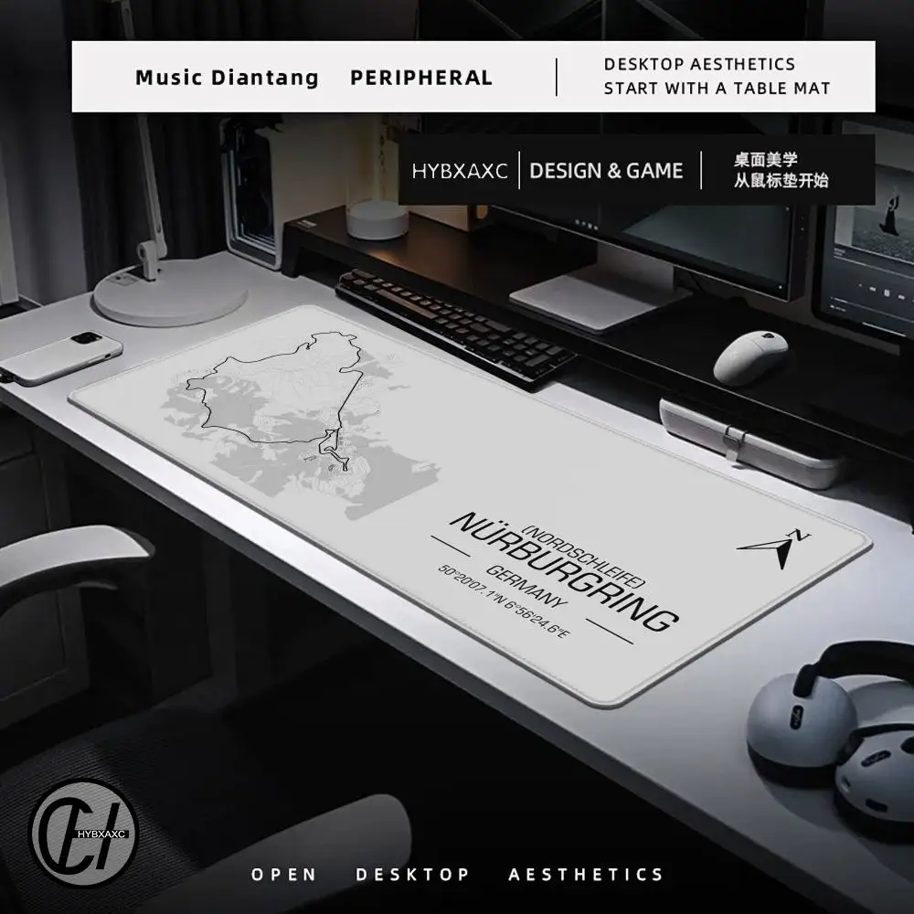 フォーミュラ 1 レーシングサーキットマウスパッドデスクマウスパッドかわいい HD デスクパッド拡張ゲーミングキーボードマット大 XXL ゲーマーマウスパッド 100x50