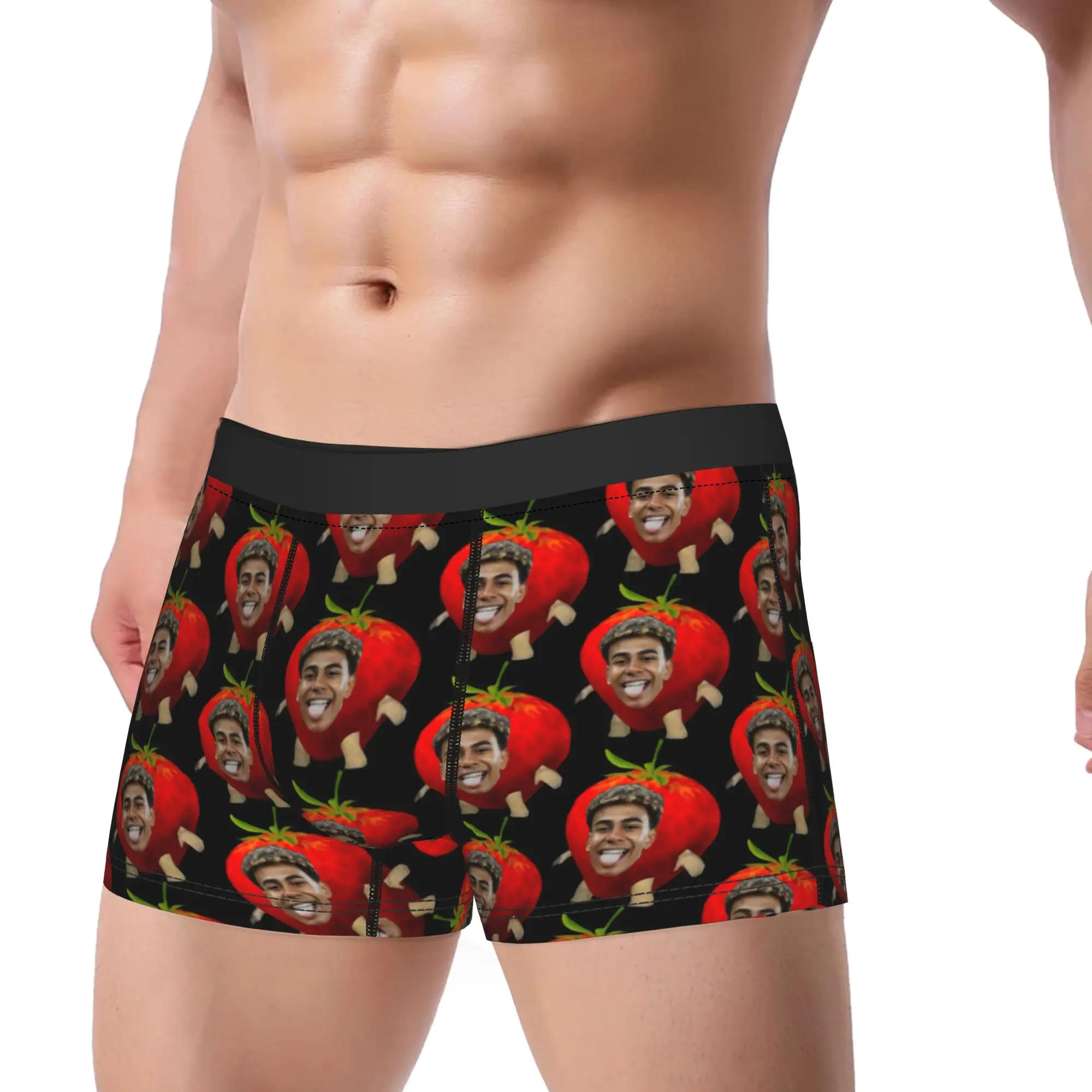 Men Yamals Funny Meme Long Underwear Spanish Football Funny Boxer Briefs Shorts Panties Male Soft Underpants Plus Size