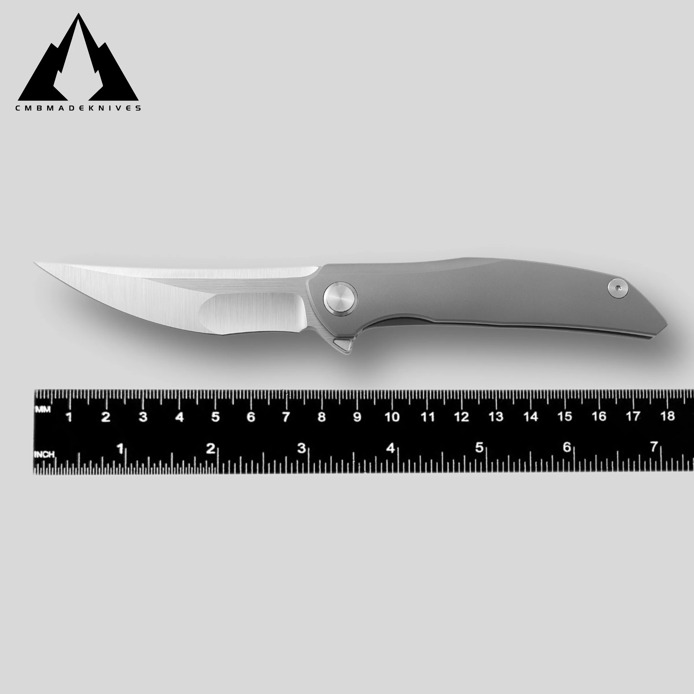 CMBMADEKNIVES Sasori M390 Steel Titanium Handle Camping Outdoor Pocket Folding Knife EDC CMB-15S