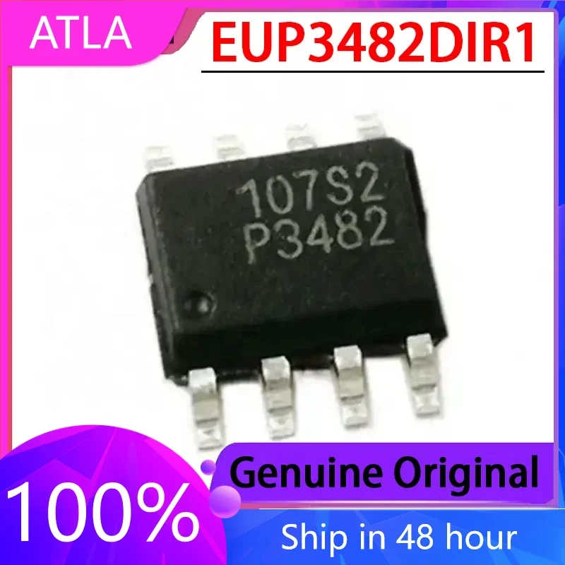 5PCS P3482 LCD Power Supply Integrated IC Chip EUP3482DIR1 Converter DC-DC New SMT SOP