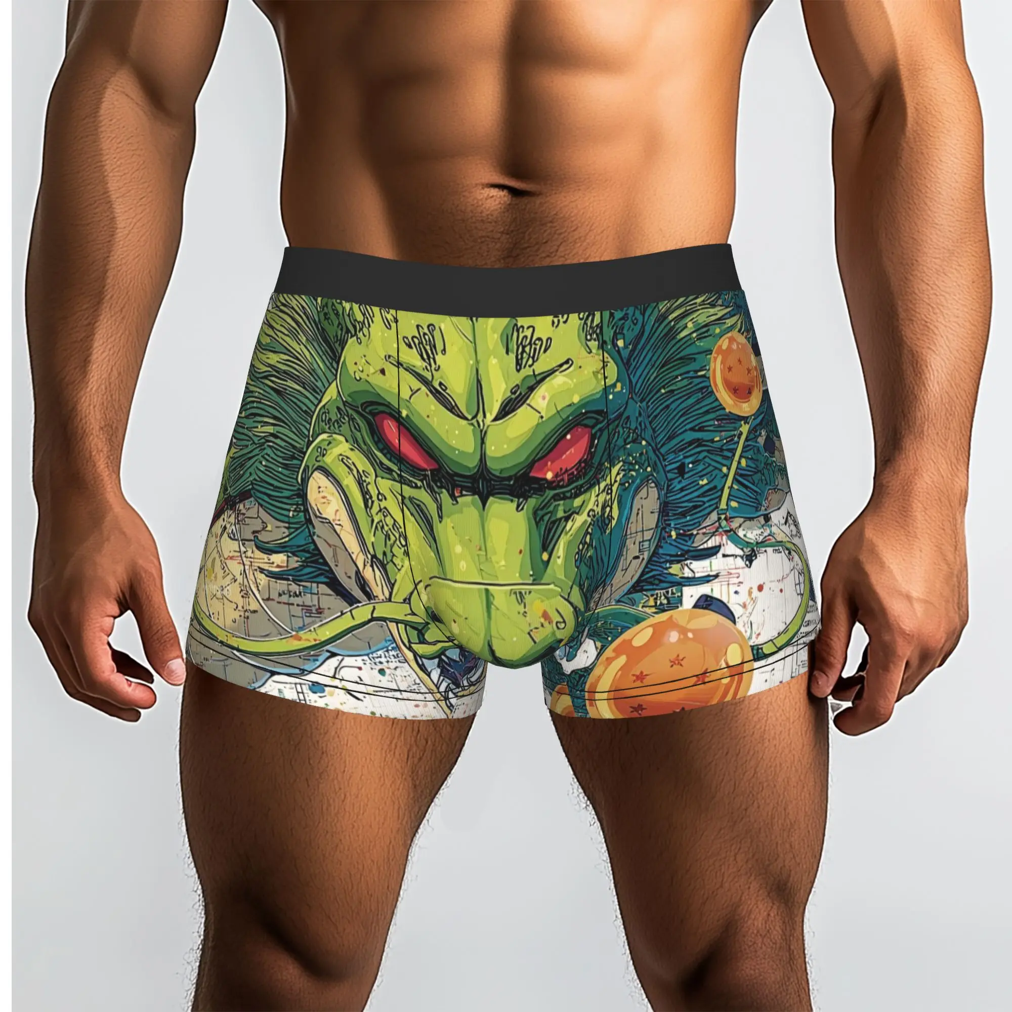 Shenron and Dragon Balls Dragon Ball Underpants Homme Panties Man Underwear Comfortable Shorts Boxer Briefs