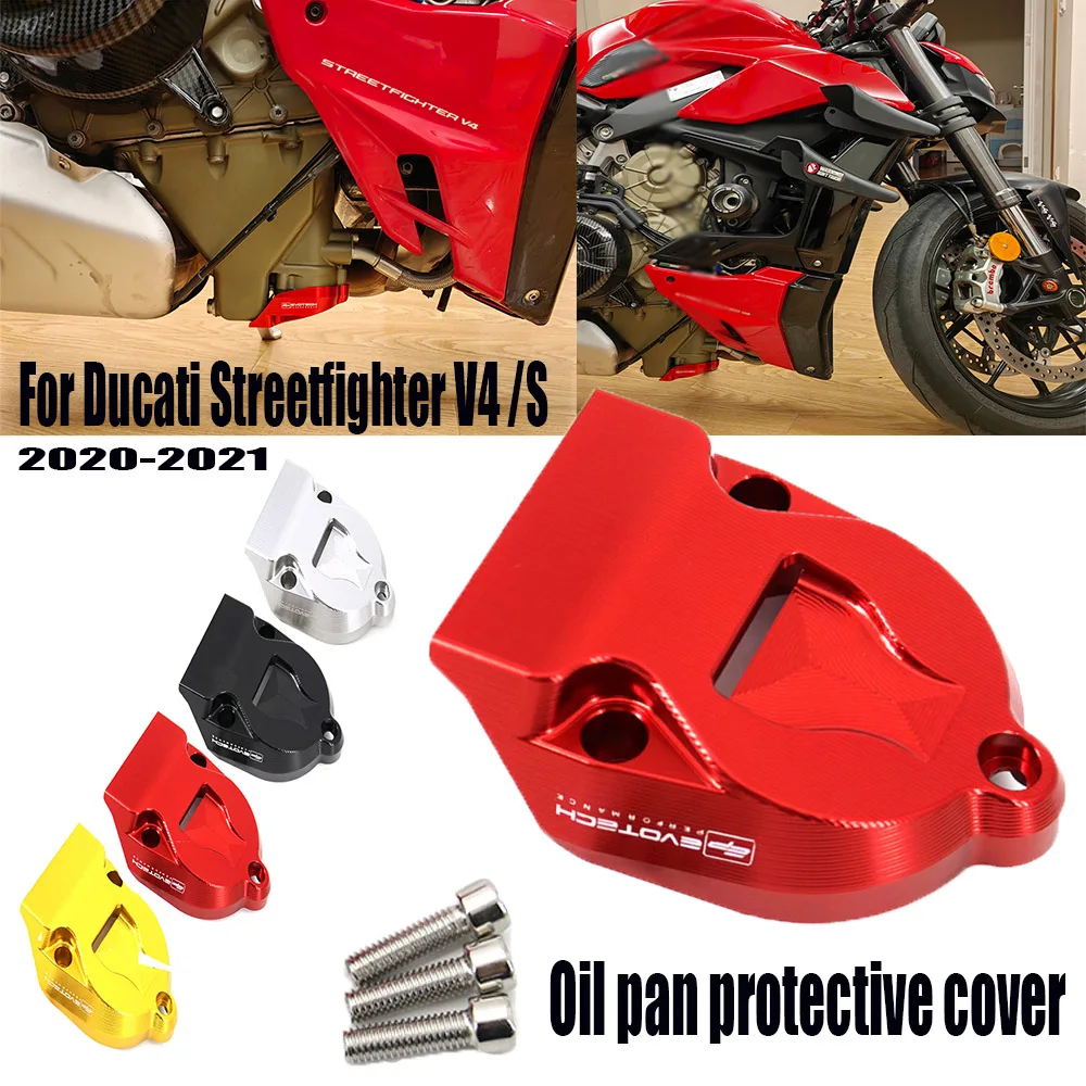 SUPERBIKE Panigale V4 / S /R 2019-2021 Motorcycle Accessories Oil Pan Protector Guard For Ducati Streetfighter V4 /S 2020 - 2021