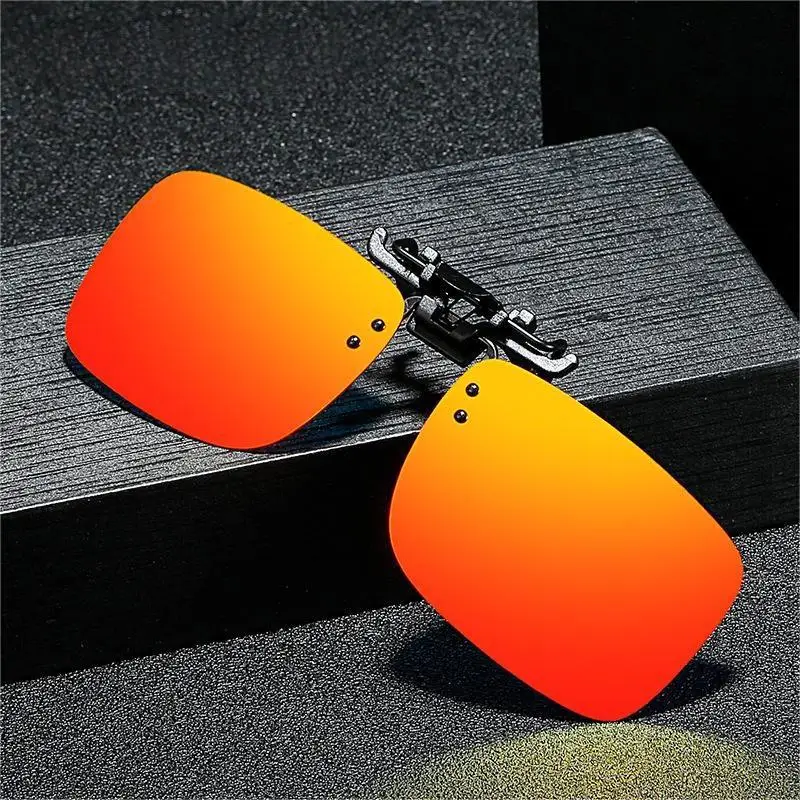 Men Women Polarized Glasses Clip True Film Turned Cycling Square Frame Sunglasses Sports Outdoor Tourism Eyewear T237