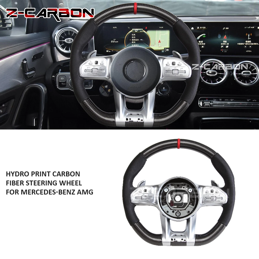 

Руль из углеродного волокна для Mercedes Benz C190 W117 W166 W177 S500 W205 W213 W216 W217 W218 W253 W257 W463 GLE G63 C63 AMG