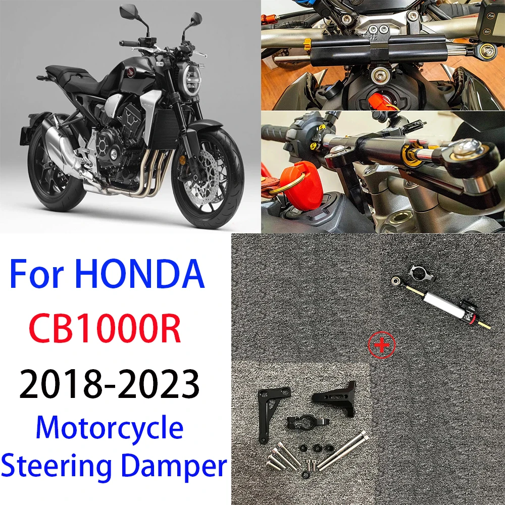 

FOR HONDA CB1000R CB 1000 R CB 1000R 2018 2019 2020 2021 2022 2023 Motorcycle aluminum Steering Stabilize Damper Bracket Mount