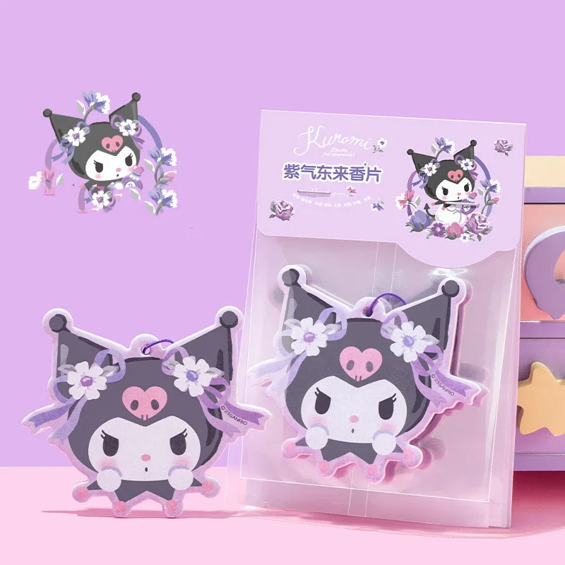 

Kawaii Sanrio Kuromi Car Fragrances Cartoon Anime Cute Home Aromatherapy Wardrobe Bedroom Bathroom Lasting Deodorant Sachet