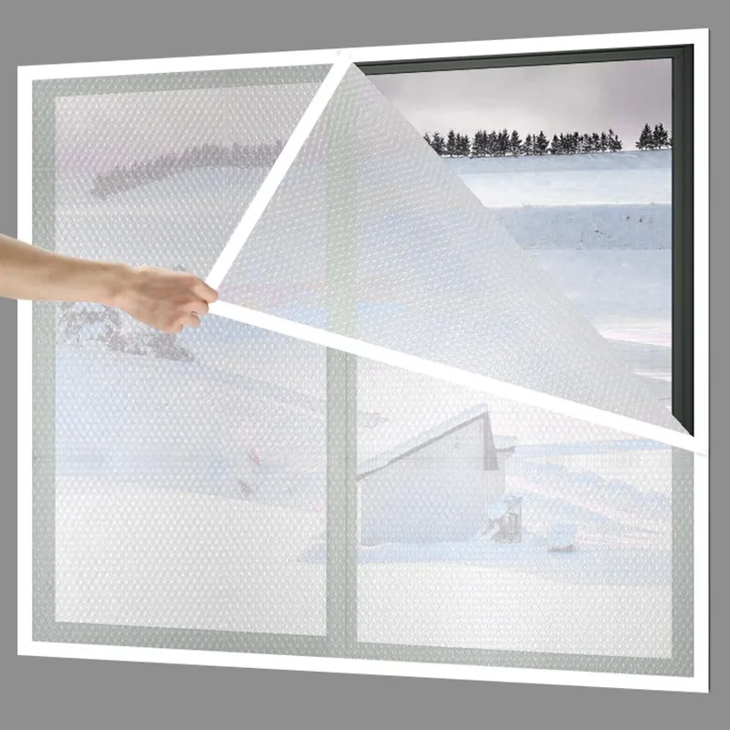 Winter Window Thermal Film Foam Heat Insulation Film Indoor Windproof Warm Self-Adhesive For Energy Saving Shrink Heat Film