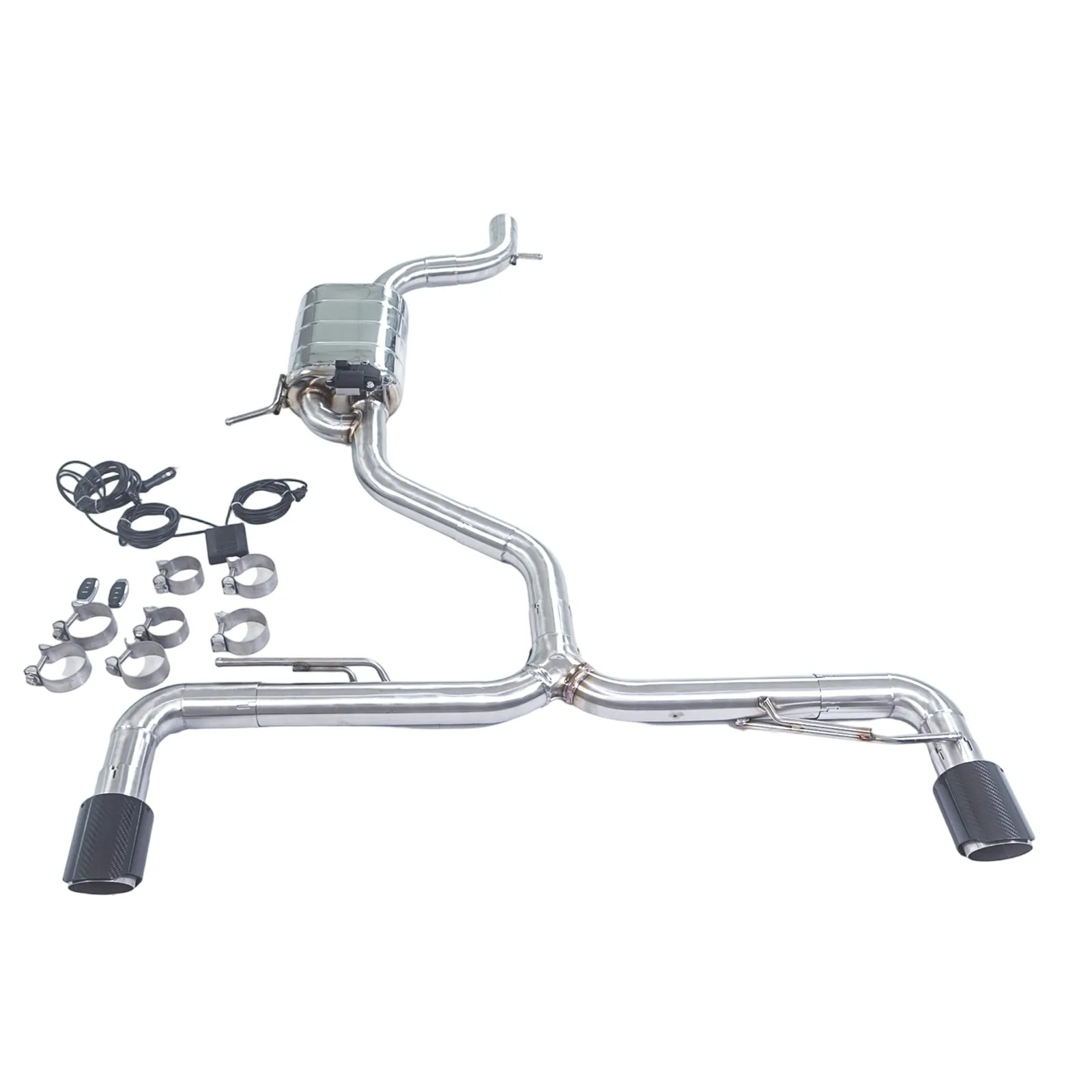 For Applicable to the 2008-2014 Volkswagen Golf 6 GTI MK6 2.0T 1.4T Stainless Steel High-permance Mid Rear Exhaust System
