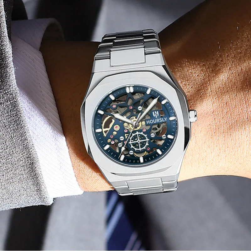 Premium Men's Waterproof Quartz Wristwatch Steel Luxury Male Business Watch Precise Timing Durable Scratch Resistant Strap