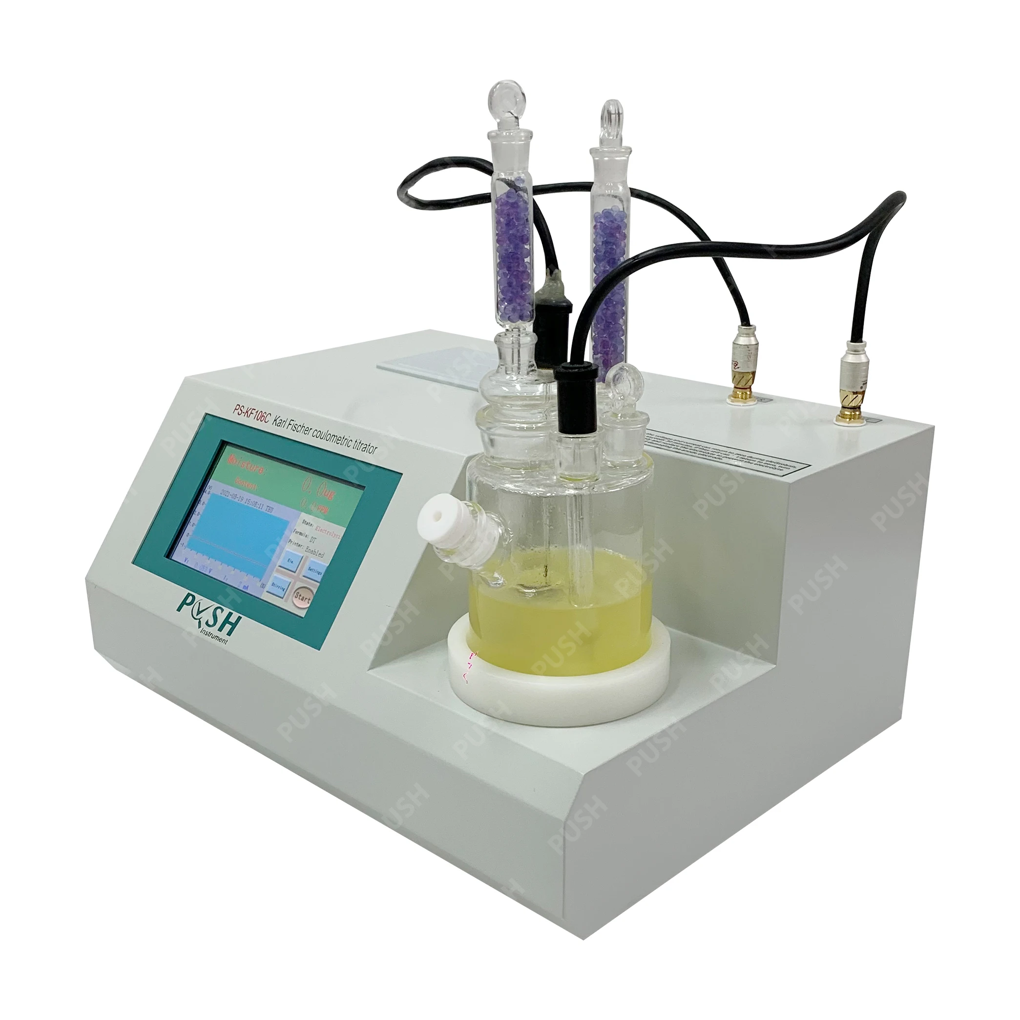 

push electric Automatic insulation oil moisture meter karl fischer moisture analyzer PS-KF106C