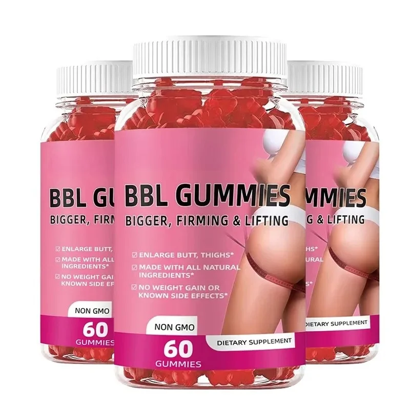 BBL Gummies - Sexy Buttock Enlargement Shaping Tightening Prevents Sagging for Bigger Butt Enhancement Create Women Curves