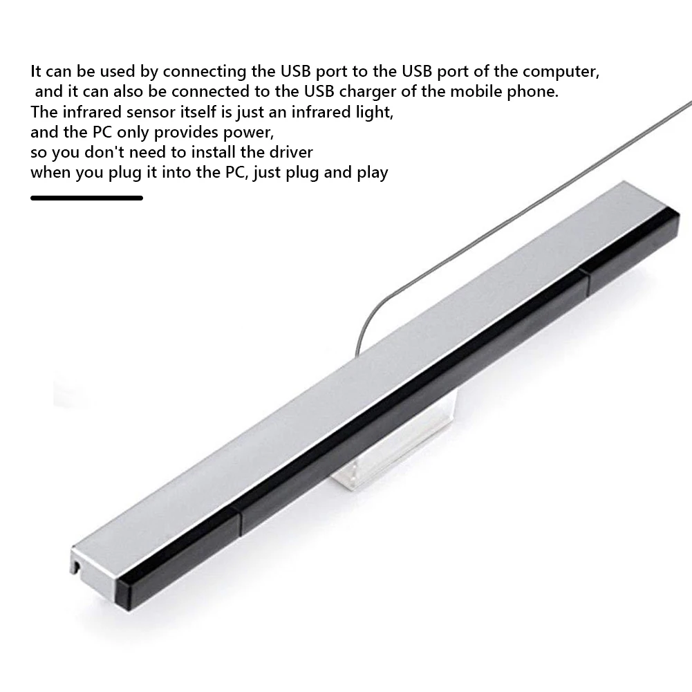Sensor Bar Fernbedienung Sensor Bar Empfänger USB Ersatz Infrarot TV Ray Wired Remote Sensor Bar für Wii/Wii U