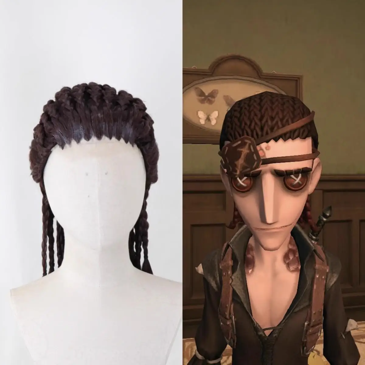 Handmade Cosplay Wigs for Identity V Blessed Crane Luciano Di Russo