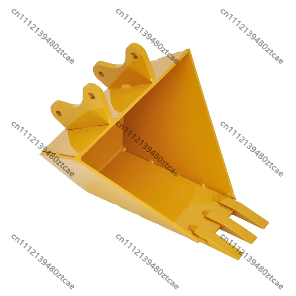 RC Engineering Digger Alloy Trapezoid Channel Bucket Heavy Duty Grooving Digging Attachment Multi-model Upgrade Spare Components