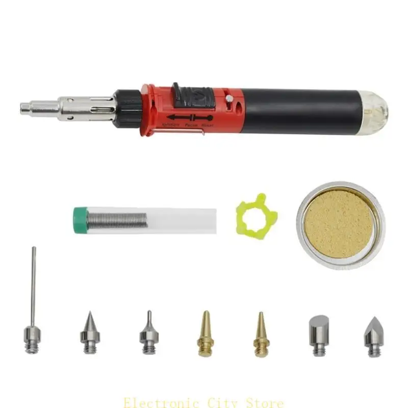 

Cordless Butanes Gas Soldering Iron Guns & Welding Pen Tool, 1300℃(2372℉) Hand Torch for Electronics Soldering