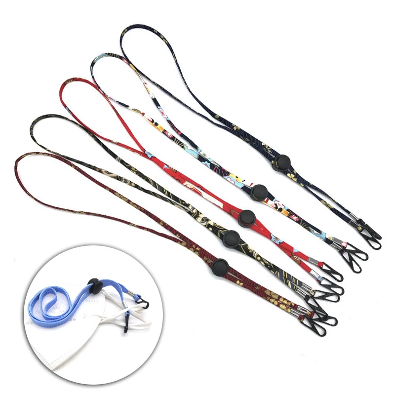 Adjustable Mask Lanyard Mask Holder Hanging Hook Storage Artifact Chain Anti-Drop Traceless Ear Glasses Chain Eyewear Cord