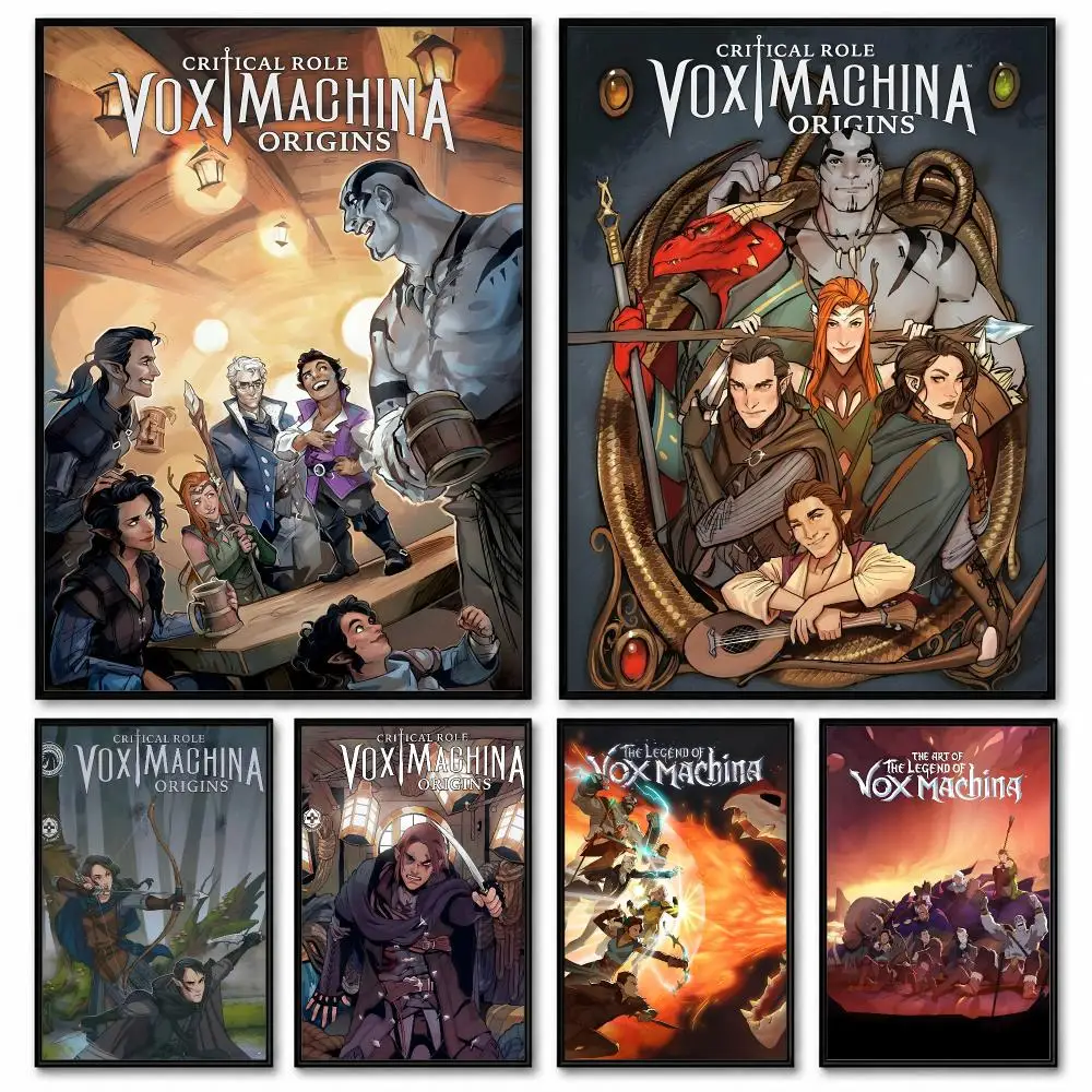 GAME The Legend of Vox Machina Poster Room Decor Home Wall Art Printing Waterproof Garage BedRoom Posters Gift