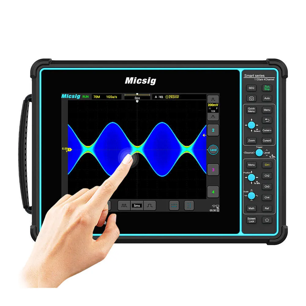 Micsig SATO1004 100MHz 1GSa/s Automotive Oscilloscope With 8-inch LCD Display And 4CH Tablet Interface