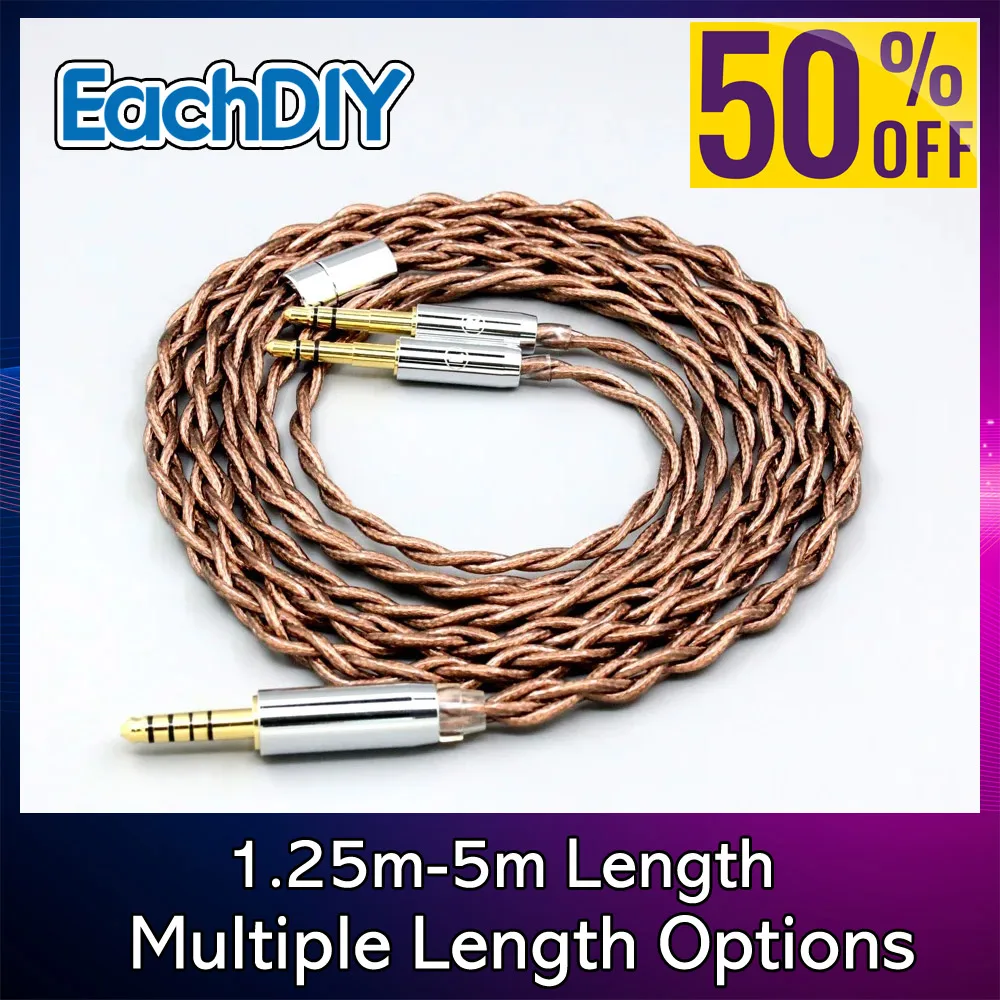 99% 24k الذهب 7n الفضة النقية درع سماعة كابل للصوت النهائي D8000 AFDS برو تصميم باندورا هوب ياماها YH-5000SE 8527