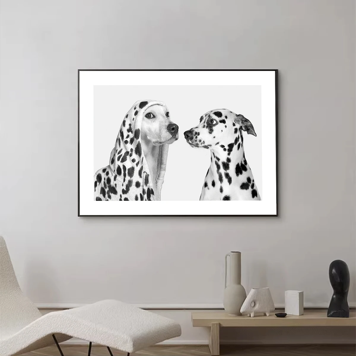 Modern Nordic Cute Dalmatian Canvas Print Painting Poster Living Room Home Decor Porch Wall Painting Replaces Core