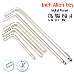 1~10Pcs Inch Allen key Wrench 1/16 5/64 3/32 1/8 5/32 3/16 7/32 1/4 5/16 3/8 1/2 L Shape Ball End Long Arm Hex Key Screwdriver